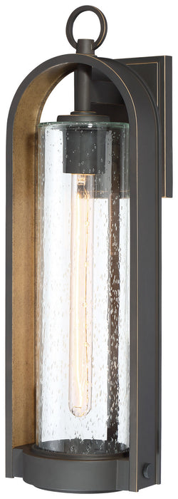 Minka-Lavery 72453-143C One Light Wall Mount, Oil Rubbed Bronze W/ Gold High