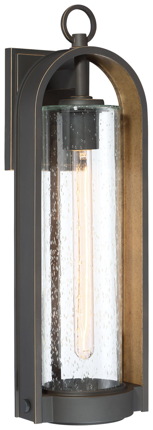 Minka-Lavery 72453-143C One Light Wall Mount, Oil Rubbed Bronze W/ Gold High