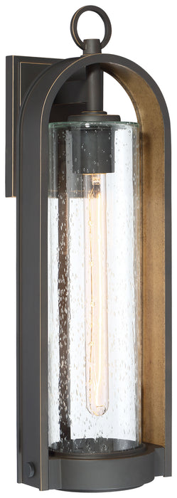 Minka-Lavery 72453-143C One Light Wall Mount, Oil Rubbed Bronze W/ Gold High