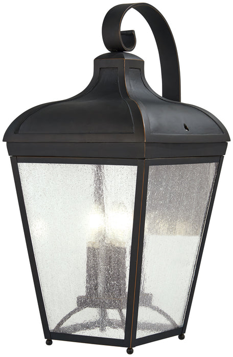 Minka-Lavery 72483-143C Four Light Outdoor Wall Mount, Oil Rubbed Bronze W/ Gold High