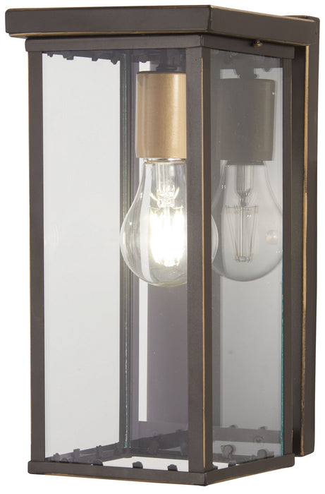 Minka-Lavery 72581-143C One Light Pocket Lantern, Oil Rubbed Bronze W/ Gold High