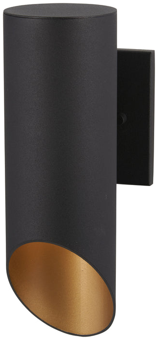 Minka-Lavery 72611-66G One Light Outdoor Wall Mount, Coal W/Gold