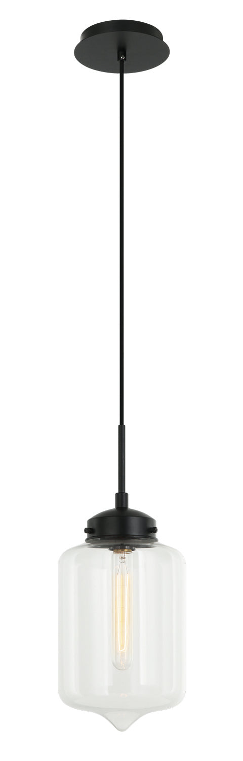 Matteo Lighting C41401CL One Light Pendant, Clear