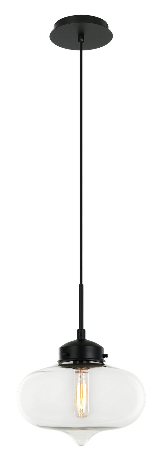 Matteo Lighting C41403CL One Light Pendant, Clear