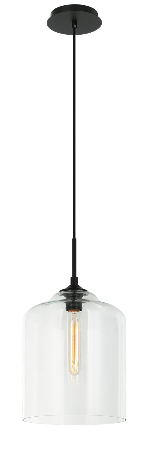 Matteo Lighting C41404CL One Light Pendant, Clear