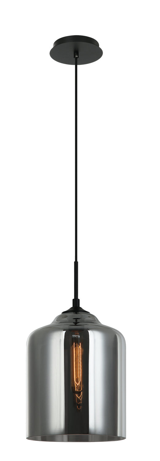 Matteo Lighting C41404SM One Light Pendant, Smoke
