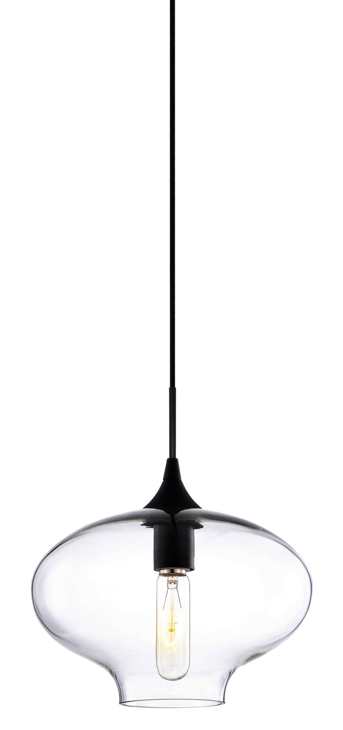 Matteo Lighting C41406CL One Light Pendant, Clear