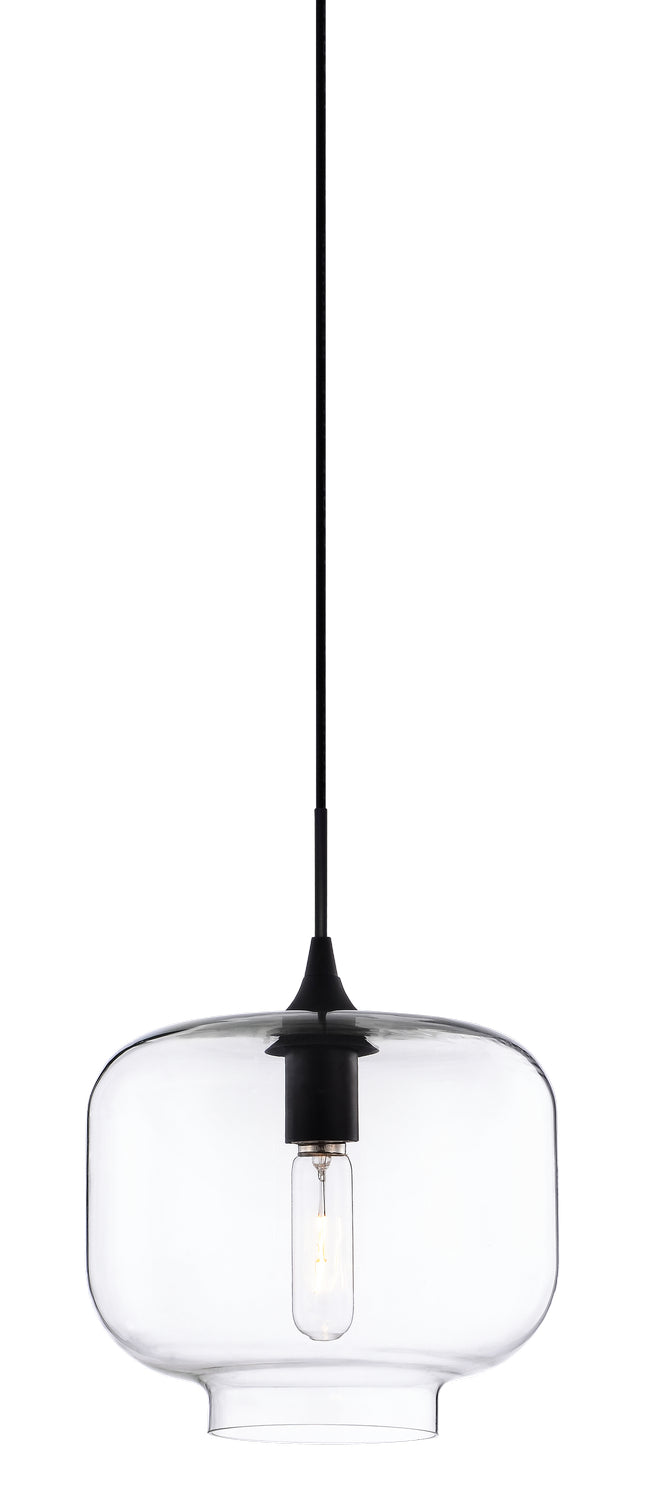Matteo Lighting C41407CL One Light Pendant, Clear