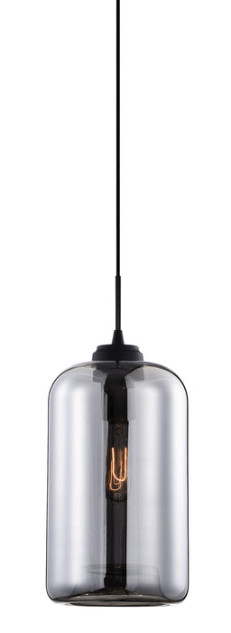 Matteo Lighting C41408SM One Light Pendant, Smoke