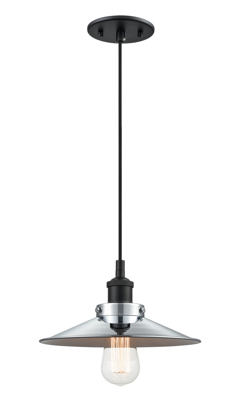 Matteo Lighting C46111BKCH One Light Pendant, Black