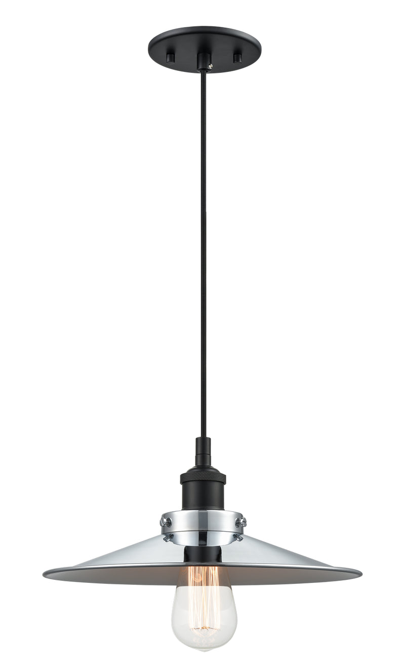 Matteo Lighting C46112BKCH One Light Pendant, Black