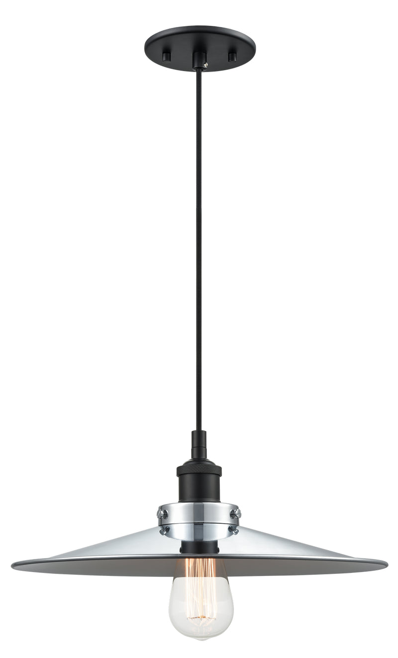 Matteo Lighting C46113BKCH One Light Pendant, Black