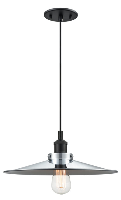 Matteo Lighting C46113BKCH One Light Pendant, Black