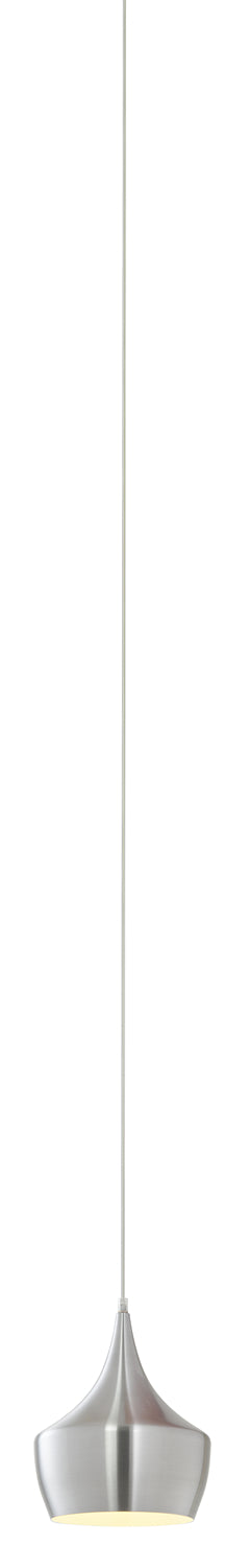 Matteo Lighting C48702BN One Light Pendant, Brushed Nickel
