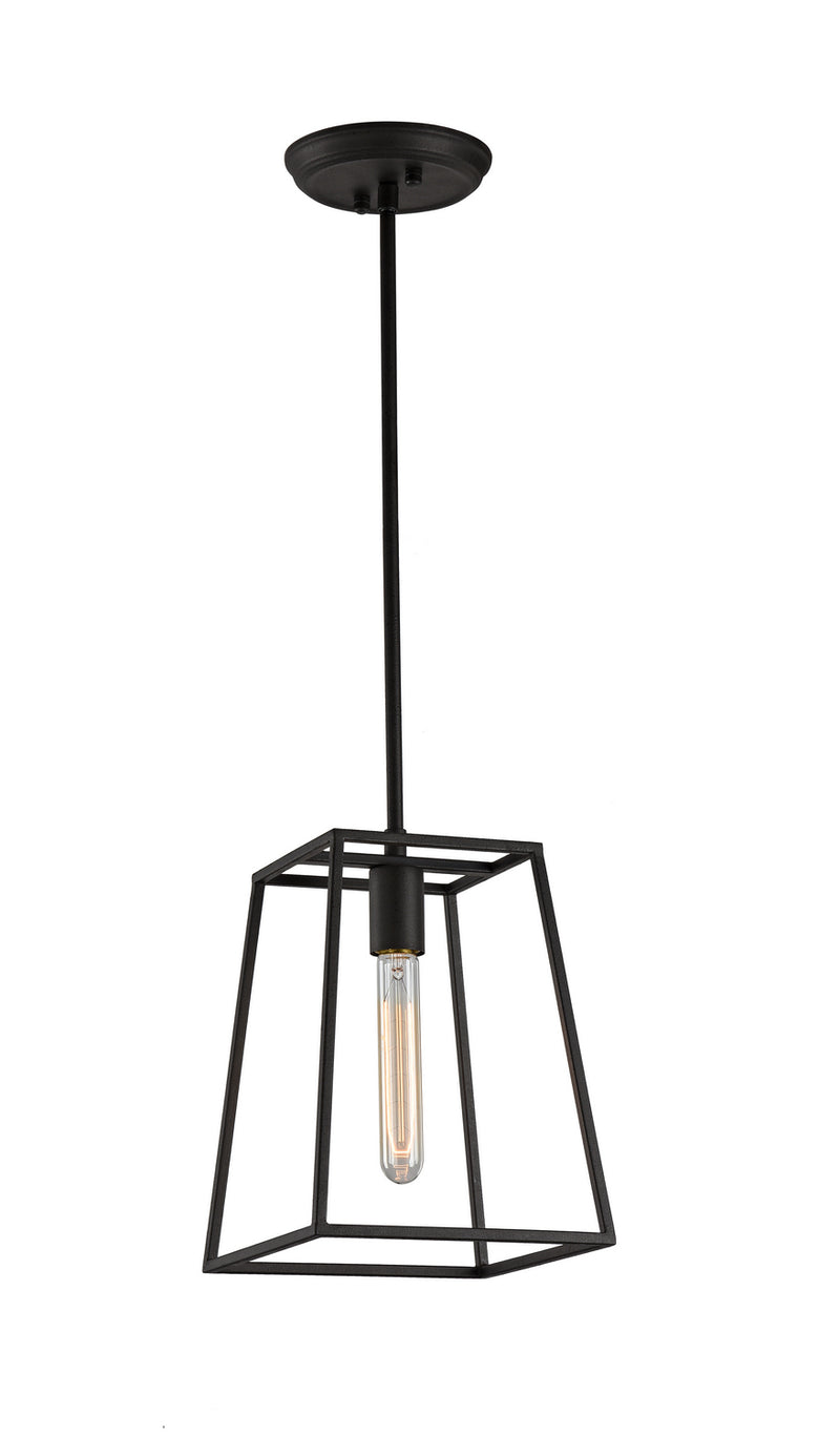 Matteo Lighting C57001RB One Light Pendant, Rusty Black