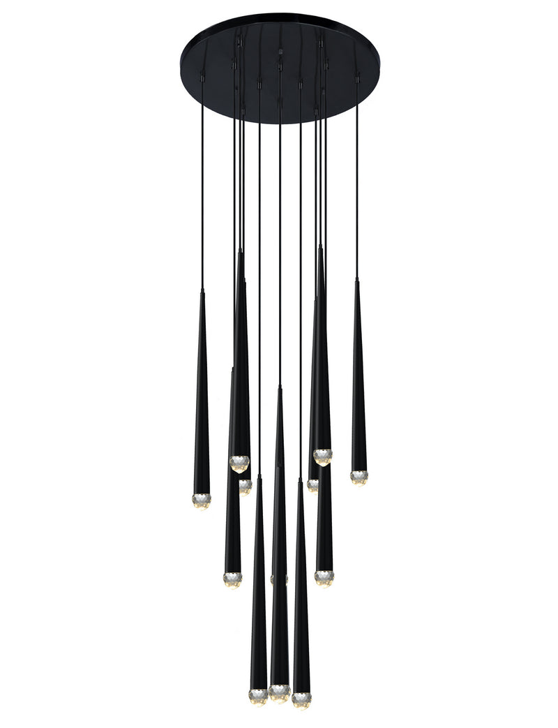 Matteo Lighting C62712MB LED Pendant, Matte Black