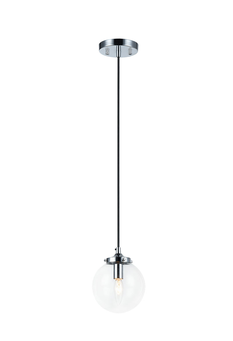 Matteo Lighting C63001CHCL One Light Pendant, Chrome