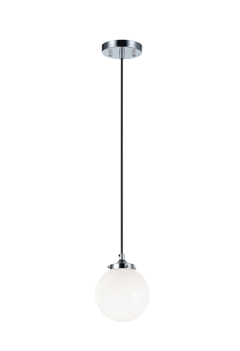 Matteo Lighting C63001CHOP One Light Pendant, Chrome