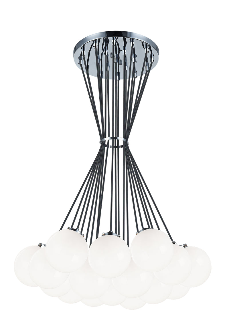 Matteo Lighting C63019CHOP 19 Light Chandelier, Chrome