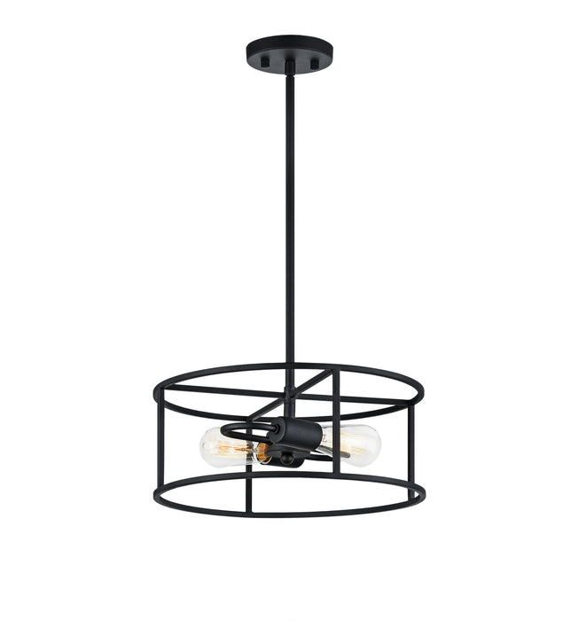 Matteo Lighting C71602RB Two Light Pendant, Rusty Black