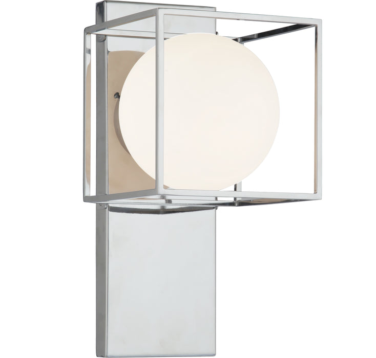 Matteo Lighting S03801CH One Light Wall Sconce, Chrome