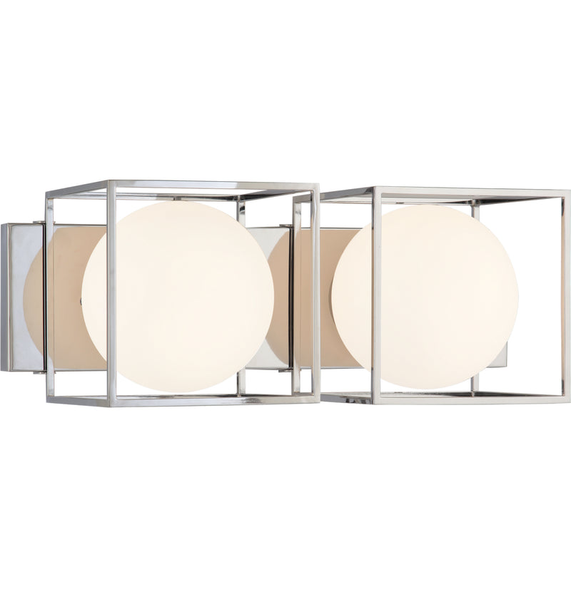 Matteo Lighting S03802CH Two Light Wall Sconce, Chrome