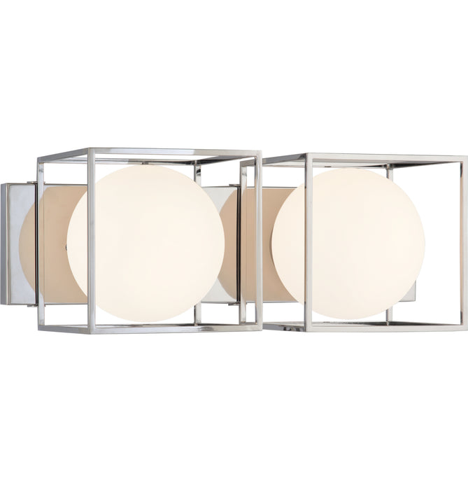 Matteo Lighting S03802CH Two Light Wall Sconce, Chrome