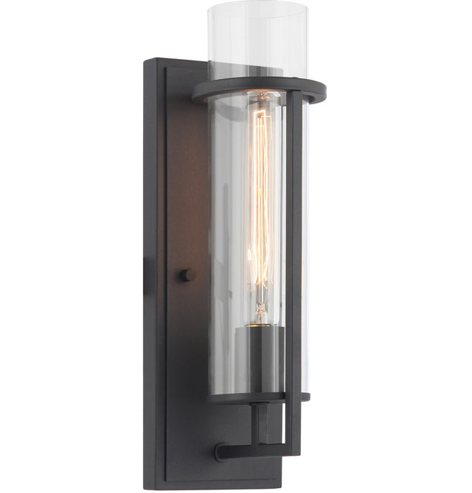 Matteo Lighting S03901MB One Light Wall Sconce, Matte Black