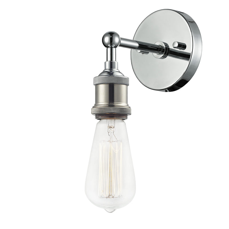Matteo Lighting W46100CH One Light Wall Sconce, Chrome