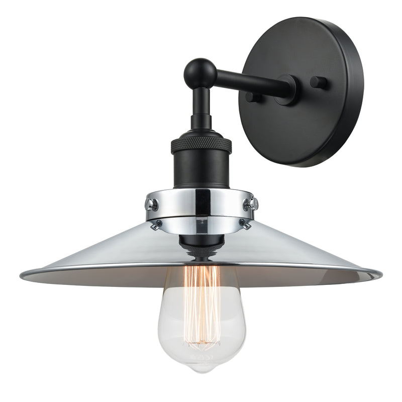 Matteo Lighting W46111BKCH One Light Wall Sconce, Black