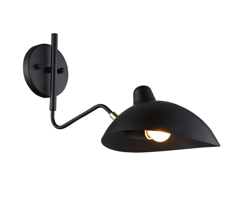 Matteo Lighting W57901BZ One Light Wall Sconce, Bronze & Brushed Gold