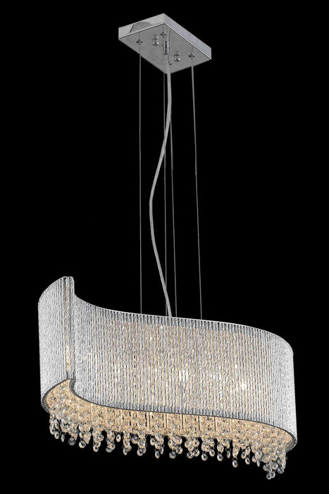 Elegant Lighting V2090D32C/RC Five Light Pendant, Chrome