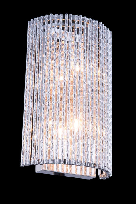 Elegant Lighting V2092W7C/RC Two Light Wall Sconce, Chrome