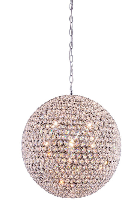 Elegant Lighting V2102D20C/RC Nine Light Pendant, Chrome