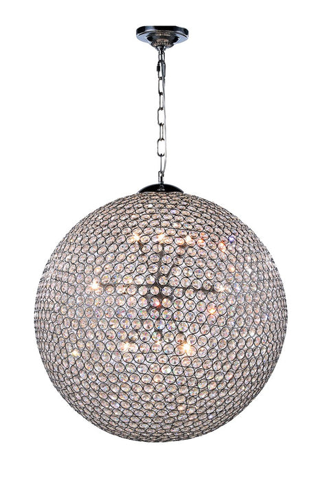 Elegant Lighting V2102D24C/RC 12 Light Pendant, Chrome