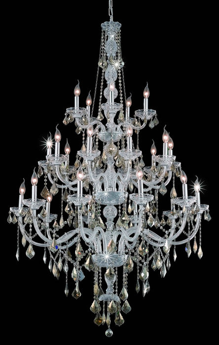 Elegant Lighting V7825G43C-GT/RC 25 Light Chandelier, Chrome