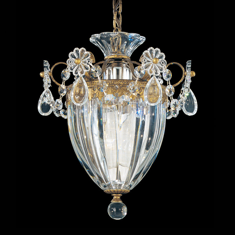 Schonbek 1241-22S One Light Mini Pendant, Heirloom Gold