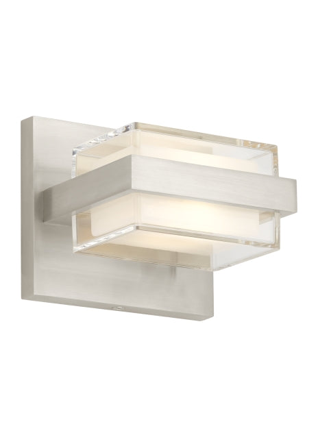 Visual Comfort Modern 700BCKMD1S-LED930-277 LED Bath, Satin Nickel