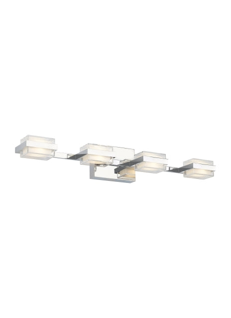 Visual Comfort Modern 700BCKMD4C-LED930-277 LED Bath, Chrome