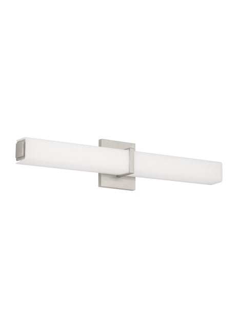 Visual Comfort Modern 700BCMLN24WS-LED930-277 LED Bath, Satin Nickel