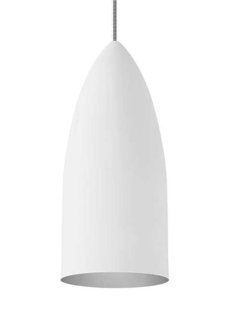 Visual Comfort Modern 700FJSIGMWLS One Light Pendant, Satin Nickel