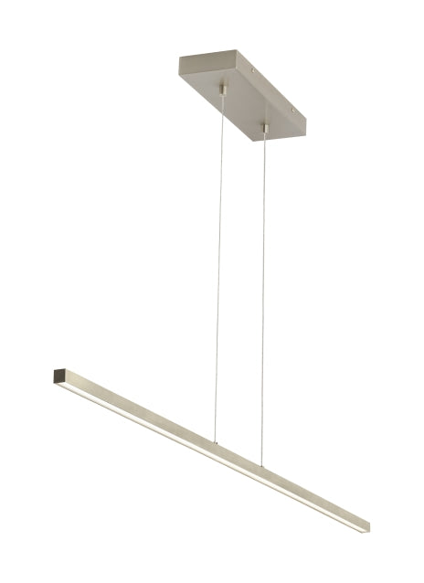 Visual Comfort Modern 700LSESN1S-LED930 LED Linear Suspension, Satin Nickel