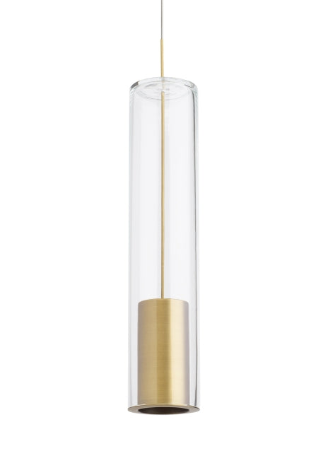 Visual Comfort Modern 700MOCPTCR-LED930 LED Pendant, Aged Brass