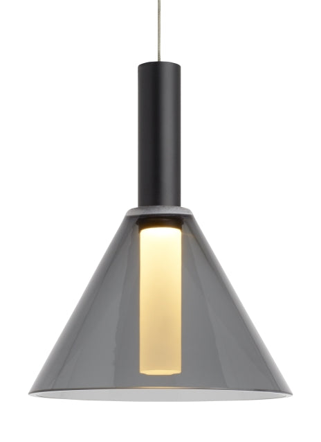 Visual Comfort Modern 700MPMEZKB-LED930 LED Pendant, Black