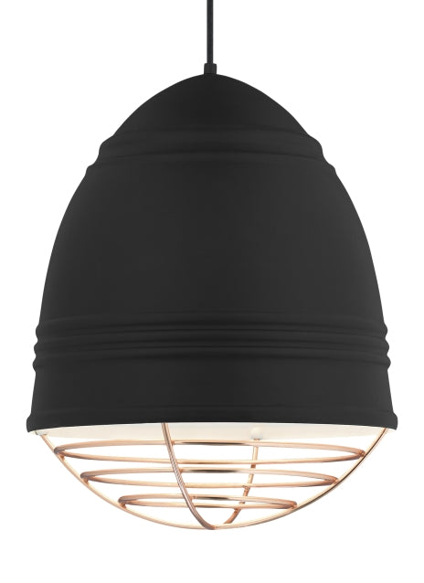 Visual Comfort Modern 700TDLOFGPBWP Three Light Pendant