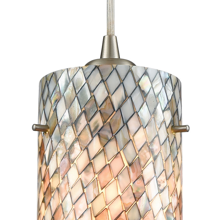 ELK Home 10447/3LP Three Light Pendant, Satin Nickel