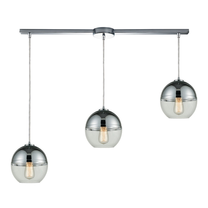 ELK Home 10492/3L Three Light Pendant, Polished Chrome
