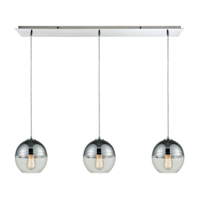 ELK Home 10492/3LP Three Light Pendant, Polished Chrome