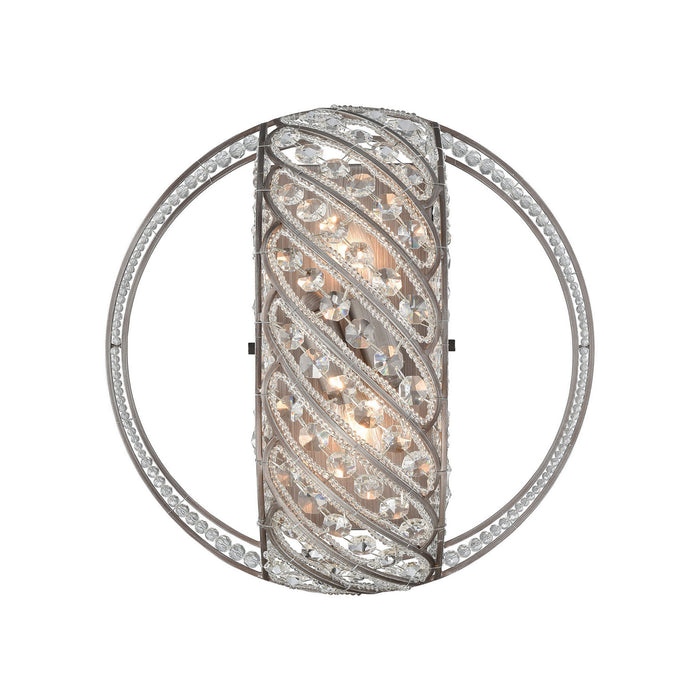 ELK Home 11090/2 Two Light Wall Sconce, Weathered Zinc