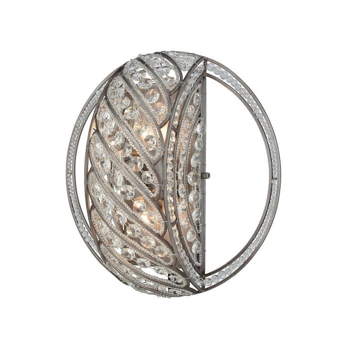 ELK Home 11090/2 Two Light Wall Sconce, Weathered Zinc